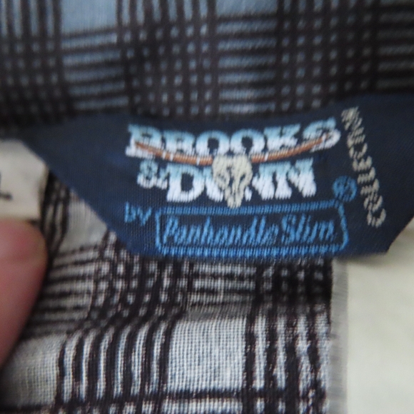 Vintage USA Brooks & Dunn Pearl Snap Button Shirt Panhandle Slim Cowboy Western - Picture 5 of 5